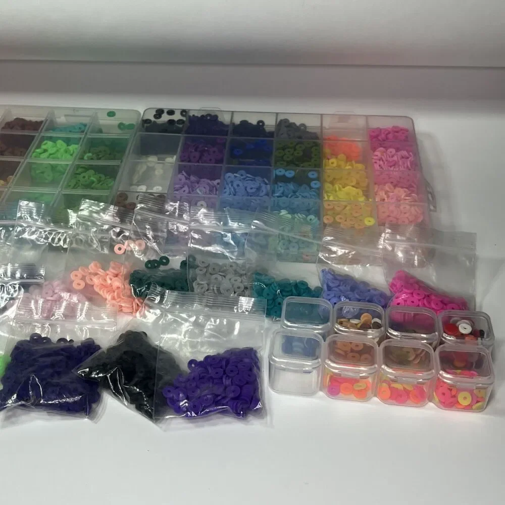 Clay Bead Set bundle ,assorted colors clay beads